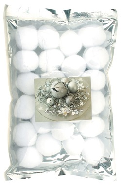 Hógolyó pomponok plüss 25 db, 5 cm