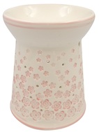 19527 Aromalampa porcel&aacute;nov&aacute; s růžov&yacute;mi kytičkami 13,5 cm -1