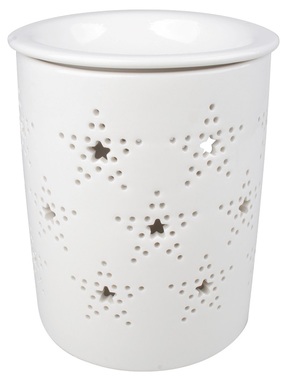 Porcelain Aroma Lamp with Stars10 x 13,5 cm 