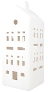 19572 Sv&iacute;cen domek porcel&aacute;nov&yacute; matn&yacute; s LED 21,5 cm-1