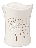 Porcelain Aroma lamp with Tree 10 x 13 cm