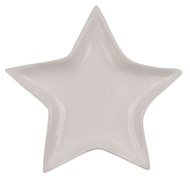 19595 Dekorace hvězda z porcel&aacute;nu 14 x 14 x 1,5 cm-1