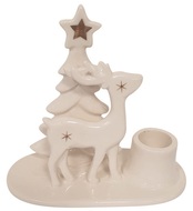19620 Sv&iacute;cen s jelenem porcel&aacute;nov&yacute; 12 x 11 x 6 cm, na sv&iacute;čku 2,2 cm-1