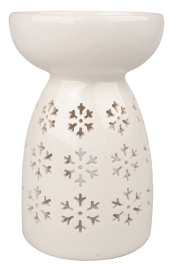 Porcelain Aroma Lamp Snowflake 9 x 14 x 9 cm