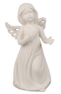 19639 Anděl se srdcem porcel&aacute;nov&yacute; 9 x 17,5 x 10 cm-1