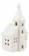 19643 Kostel porcel&aacute;nov&yacute; s LED  9 x 16,5 x 6,5 cm na postaven&iacute;-2