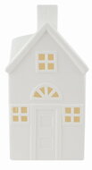 19651 Sv&iacute;t&iacute;c&iacute; porcel&aacute;nov&yacute; Domek 11 x 21 x 10 cm, tepl&aacute; b&iacute;l&aacute;, 1 LED, časovač-1