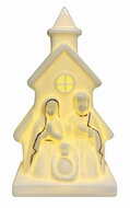 19653 Sv&iacute;t&iacute;c&iacute; porcel&aacute;nov&yacute; Betl&eacute;m 8 x 13 x 5,5 cm, tepl&aacute; b&iacute;l&aacute;, 1 LED, časovač-2