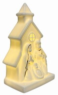 19653 Sv&iacute;t&iacute;c&iacute; porcel&aacute;nov&yacute; Betl&eacute;m 8 x 13 x 5,5 cm, tepl&aacute; b&iacute;l&aacute;, 1 LED, časovač-3