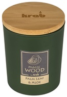 20023 Sv&iacute;čka MAGIC WOOD s dřevěn&yacute;m knotem - PALM LEAF & ALOE 300g -1