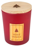 20029 Sv&iacute;čka MAGIC WOOD s dřevěn&yacute;m knotem - VESEL&Eacute; V&Aacute;NOCE 300g -2