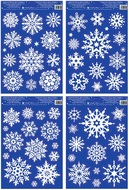 Decorative Window Cling with Snow Effect Snowflakes 27 × 20 cm