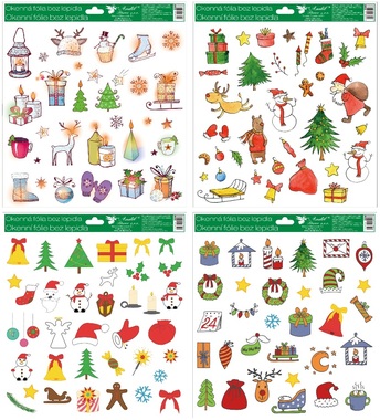 Decorative Window Cling Colored Children's 30 × 33.5 cm