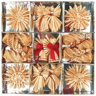 Straw Decorations 24 pcs in Box