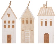 23004 Dřevěn&yacute; domek na zavě&scaron;en&iacute; př&iacute;rodn&iacute; 13 cm -1