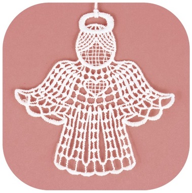 Crocheted Ornament Angel 10 cm