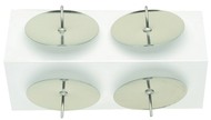 Advent Wreath Candle Holder 4 pcs in Bag, 40 mm SILVER