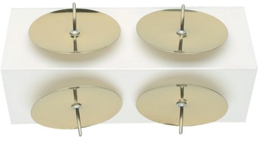 Advent Wreath Candle Holder 4 pcs in Bag, 40 mm GOLD