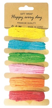 Paper String 6 colours, 1 mm x 5 m