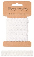 Decoration Lace String 3 cm x 1 m, White