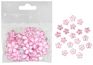 2879 Kytičky samolepic&iacute; růžov&eacute; 2 cm, 20 ks-2