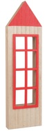 30008 Dům s červenou okenic&iacute; dřevěn&yacute; na postaven&iacute; 7,5 x 28 cm-1