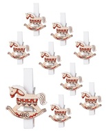 Wooden Horses on a peg 3 x 2.5 x 0.3 cm, 9 pcs in a Bag