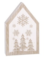 31503 Domek s b&iacute;l&yacute;m potiskem dřevěn&yacute; na postaven&iacute; 7,5 x 12 x 2 cm-1