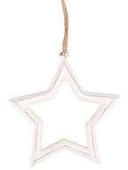 31532 Hvězda dřevěn&aacute; na zavě&scaron;en&iacute; s patinou 11 x 11,5 x 1,5 cm-1