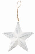 31565 Dřevěn&aacute; hvězda s patinou 17 x 17 x 5,5 cm na zavě&scaron;en&iacute;-1