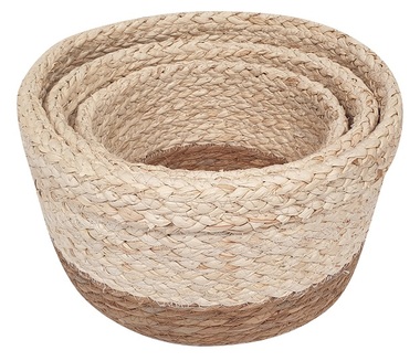 Set of baskets 3 pcs - o 30 x 17 cm, o 26 x 15 cm, o 22 x 13 cm