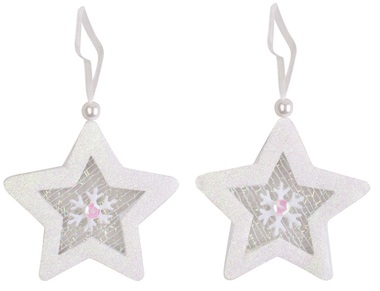 White Star 7 x 7 x 0,5 cm, 2 pcs
