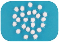 3294 Kuličky ply&scaron;ov&eacute; b&iacute;l&eacute; 1,5 cm, 24 ks v s&aacute;čku-2