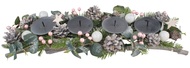 Advent Candle Holder with Pink Deco 51 cm