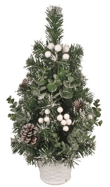 Díszített műfenyő állóhelyre 40 cm