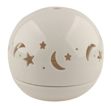 Porcelain Candle Holder, Star Sky 9,5 x 9 cm 