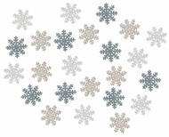 3875 Dřevěn&eacute; vločky &scaron;ed&eacute; 2 cm, 24 ks -2