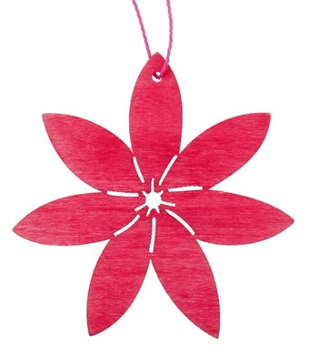 Hanging Wooden Flower 8 x 8 x 0,3 cm