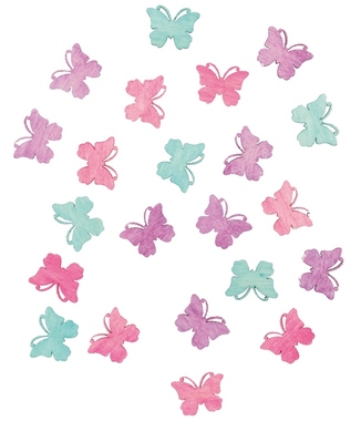 Wooden Butterflies 2 x 2 x 0,3 cm, 24 pcs