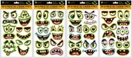 Glow-in-the-Dark Face Stickers 19 x 30 cm