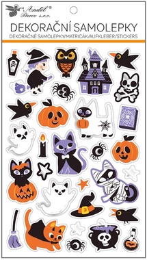 Stickers Halloween Cats 3D 14.5 × 25 cm