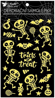 Stickers Skeleton Raised, 14.5 × 25 cm