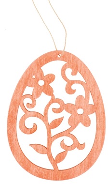 Hanging Wooden Egg 7,5 x 10 x 0,5 cm