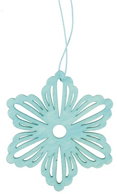 Hanging Wooden Flower 8 x 8 x 0,3 cm