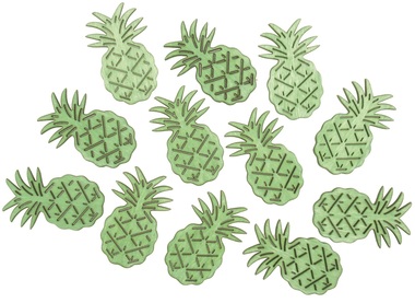 Wooden Pineapple 2,5 x 4 x 0,3 cm, 12 pcs