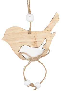 Hanging Wooden Bird 10 x 7 x 0,5 cm