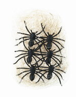 42054 Pavouci se sl&aacute;mou k dekorov&aacute;n&iacute; 5 x 1 x 4 cm, 6 ks v s&aacute;čku-1