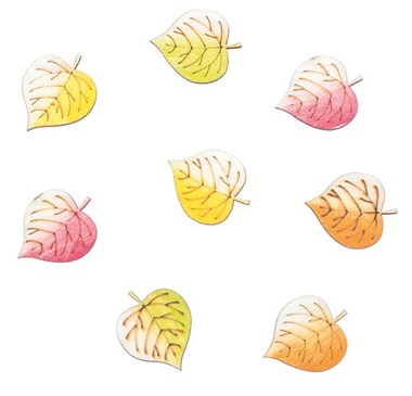 Wooden Leaves 3,5 cm, 8 pcs