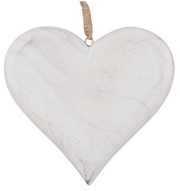 Hanging Wooden Heart 5 x 7,5 x 0,3 cm