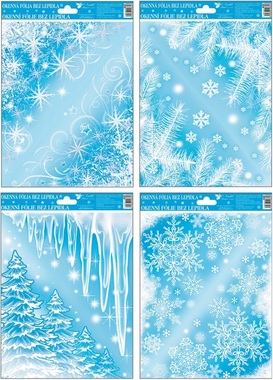 Decorative Window Cling Corner Frost 27 × 20 cm